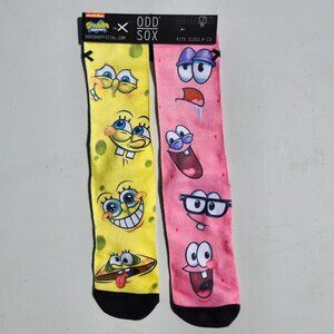 NEW Odd Sox Spongebob Squarepants & Patrick Starfish Crew Socks New w/ Tags Size